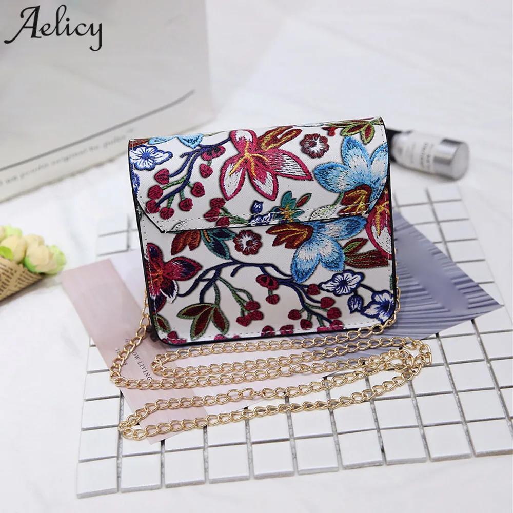 Aelicy бабочка животный узор Женская мода мини Этническая Вышивка винтажные сумки