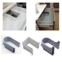 plastic u shape sink drawer kitchen bath furniture cabinet recessed u under sink drainage grommet