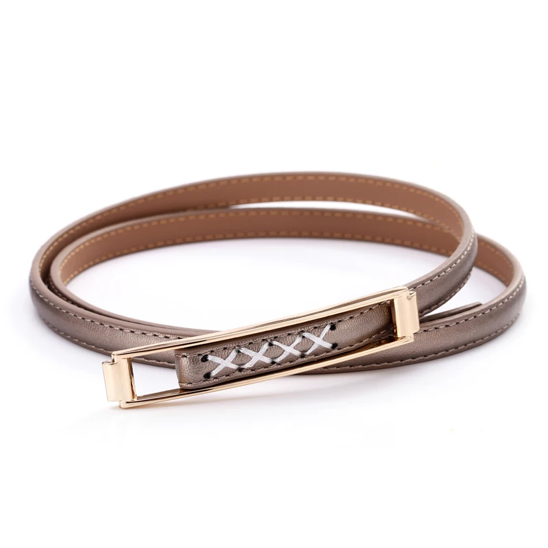 Женский тонкий ремень из воловьей кожи с узлом повседневные джинсы кожи|belts for