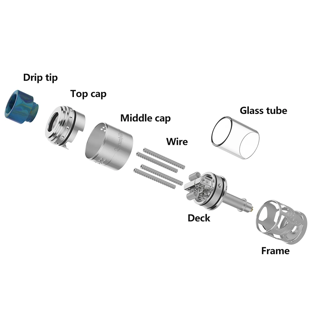 Оригинальный Vapefly брунхильд Топ наматыватель RTA 8 мл/2 мл пустотелая конструкция и