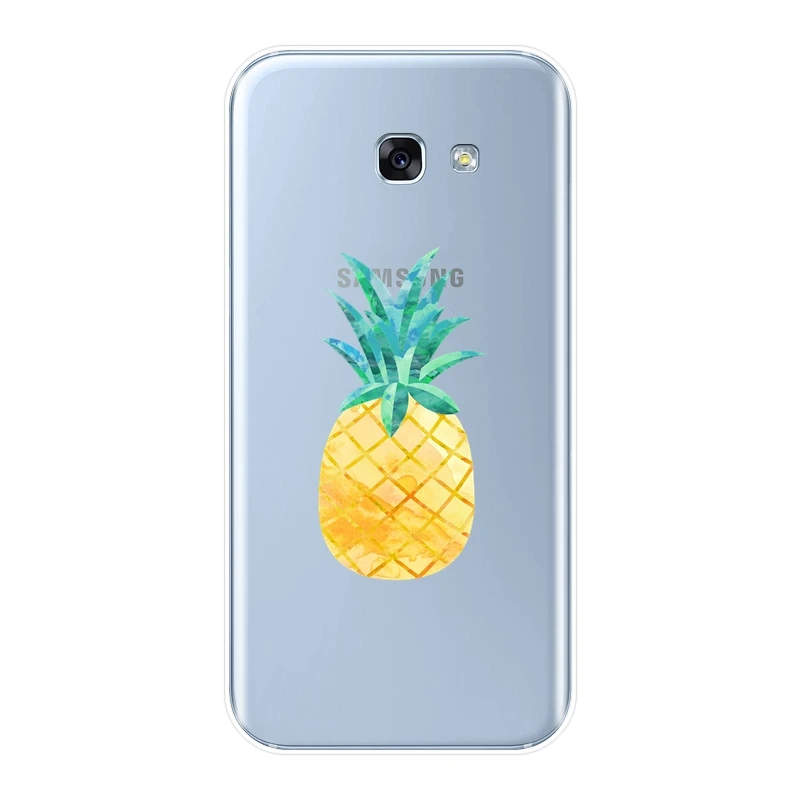 Мягкий силиконовый чехол для телефона Samsung Galaxy A3 A5 2016 2017 A6 A7 A8 2018 милый Ананас