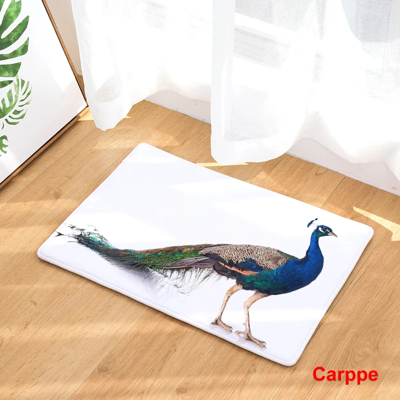 Популярный коврик павлиньи крылья цветы коврики в ванную кухонный домашние для