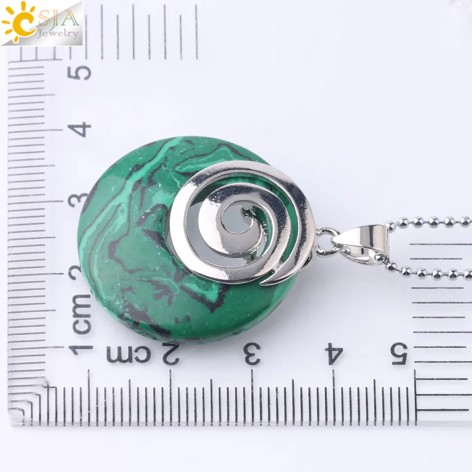 Ожерелье CSJA из натурального фиолетового красного агата и ракушек подвески для