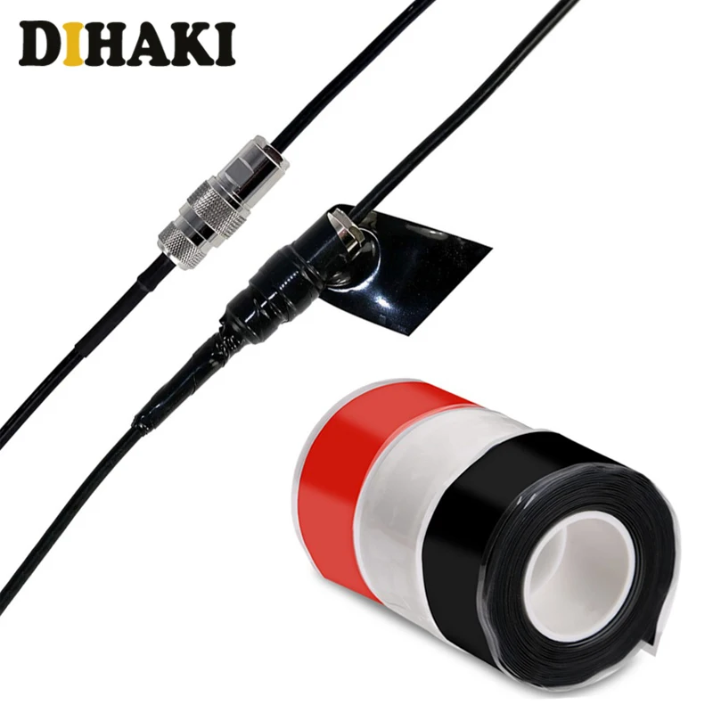 

3M/Roll Silicone Plumbing Sealers Waterproof Resistant Heat Insulation Repair Tape For Electrical Connections Water Pipe Sealing