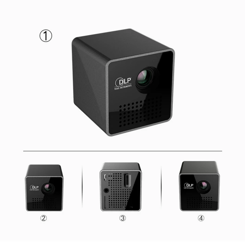 Новый оригинальный UNIC P1 + WiFi DLP микро проектор портативный домашний кинотеатр