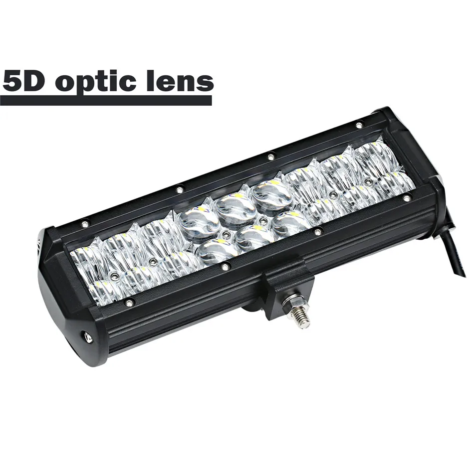 Светодиодная лампа 5D 9 5 дюйма для внедорожника лодки автомобиля грузовика 12 В 24