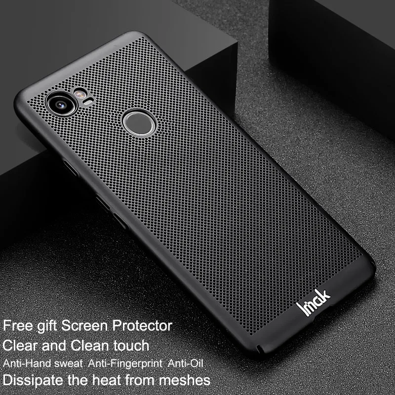 IMAK JAZZ Mesh Case For Google Pixel2 XL Pixel 2 xl case free screen protector fast dissipation anti-fingerprint anti-oil |