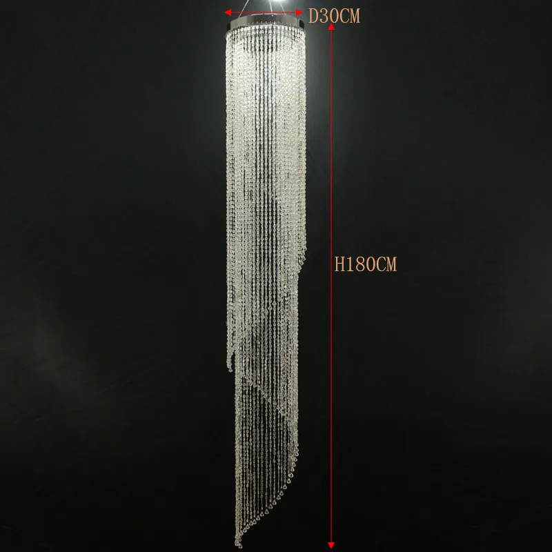 SUNLI дом 1 шт. D30CM металла серебро хромированный подвесной светильник люстра