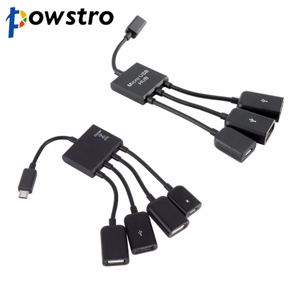 OTG 3/4 порт Micro USB силовой зарядный концентратор кабель сплиттер разъем адаптер для