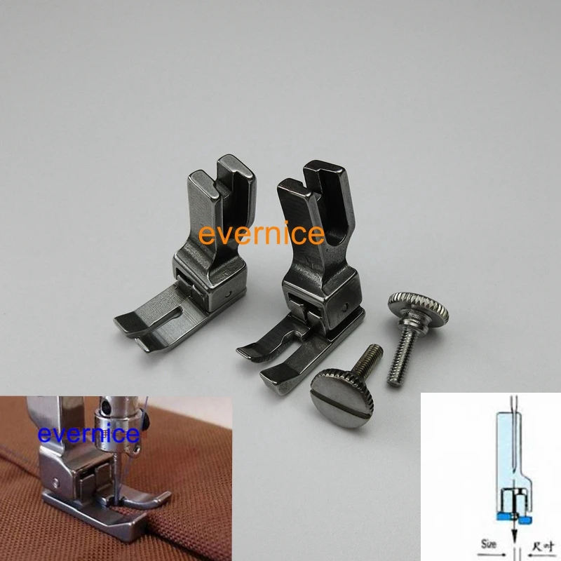 

2 LEFT&RIGHT EDGE GUIDE COMPENSATING FOOT LARGE BASE for JUKI DDL-5550 8300 8700
