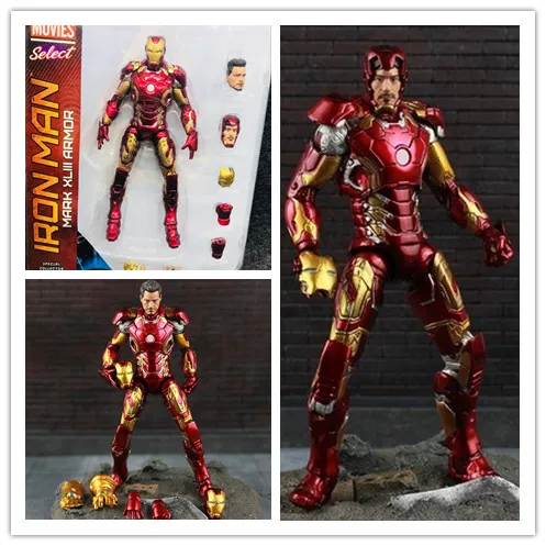 Оригинальная экшн фигурка Marvel макр Супергерой Мстители со знаком Железного
