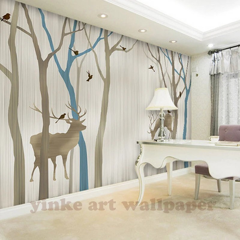 Мультяшные Настенные обои на заказ в европейском стиле абстрактная ручная