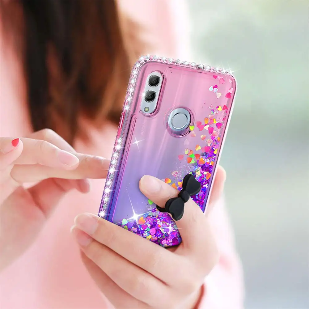 Case For Huawei Honor 10 Lite 7C 7A Y5 Y6 2018 Diamond Glitter Gradient Quicksand for Mate 20 Pro P Smart 2019 | Мобильные телефоны