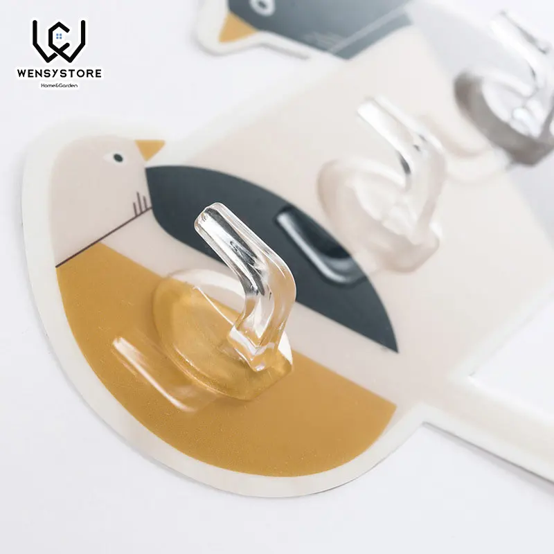 1 шт. мультипликационные птицы многофункциональные крепкие прозрачные присоски