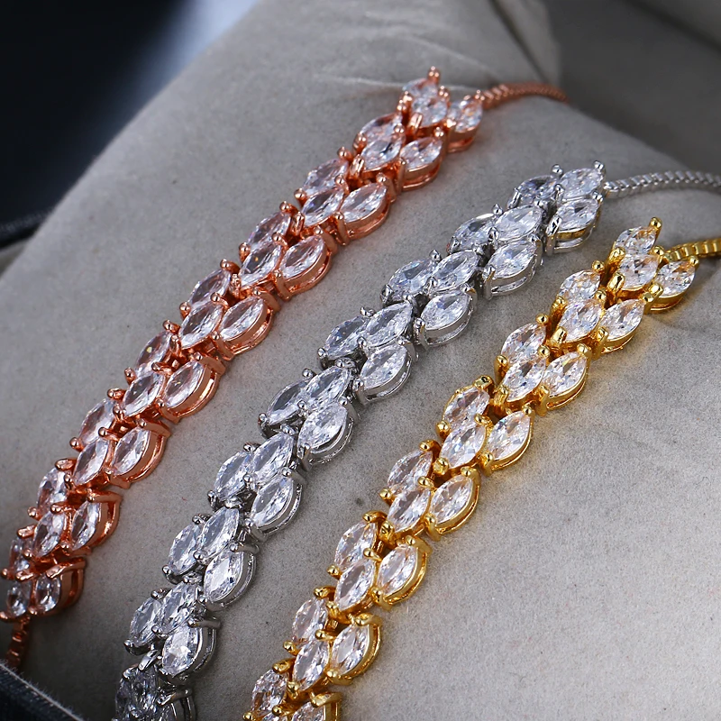 EMMAYA Bling Cz Кристалл бисера браслет дружбы красочные Кристальные регулируемый браслет для женщин браслет из бисера