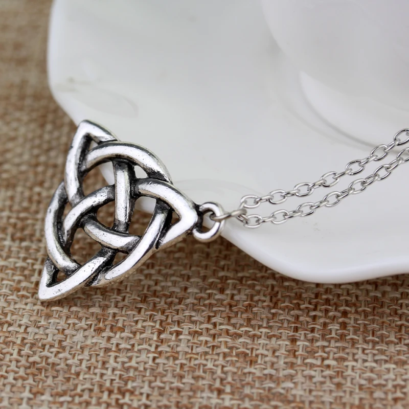 Мужское ожерелье троица Viking Triquetra с узелком скандинавский ирландский Оловянный
