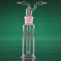 250ml borosilicate gas washing bottles resist high temperature porous gas bottle laboratory glassware