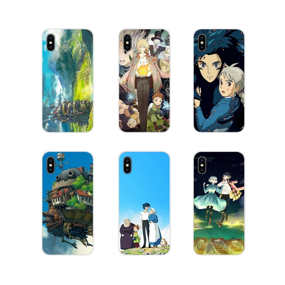 Прозрачный чехол из ТПУ для Huawei G7 G8 P7 P8 P9 P10 P20 P30 Lite Mini Pro P Smart Plus 2017 2018 2019 Howl's Howls Moving
