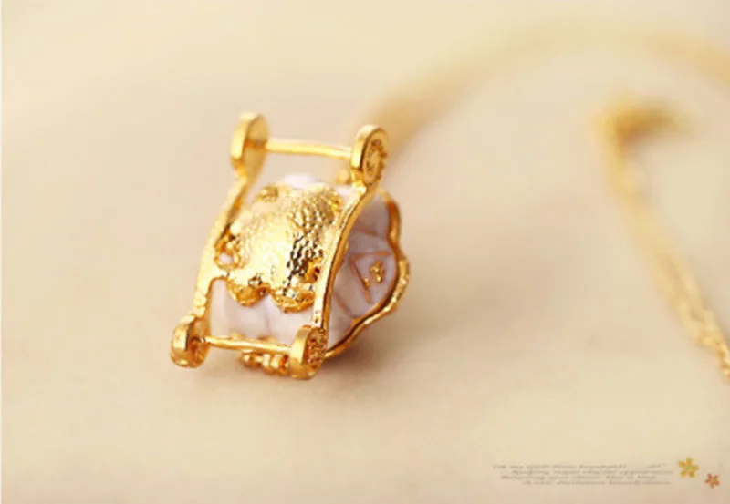 Cinderella Sweet Pumpkin Carriage Necklace Fairy Tale God Color Mother Magic Alloy Chains Exquisite Pendants Necklaces N176 | Украшения и