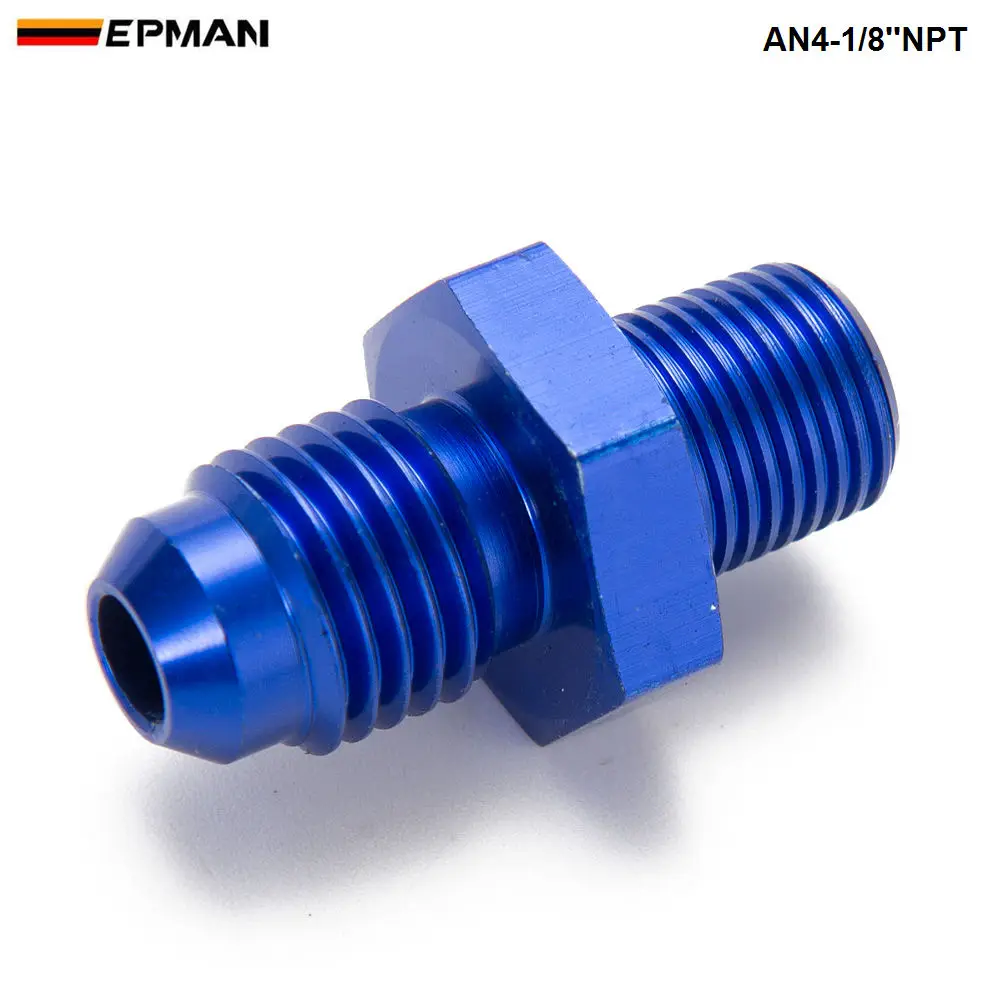10 шт./лот AN 4 AN4 Flare to 1/8 NPT прямой мужской масляный радиатор топливный Масляный