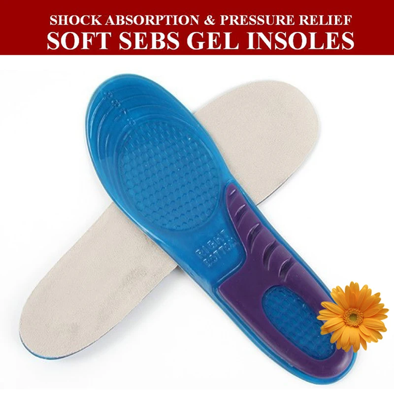 Походные гелевые стельки для ухода за ногами вставки мужской спортивной обуви