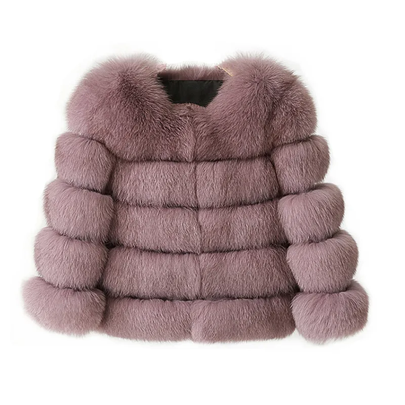 2018 Women Warm Real Fox Fur Coat Short Model Winter Jacket Outerwear Plus Size Natural Arctic Coats For | Женская одежда