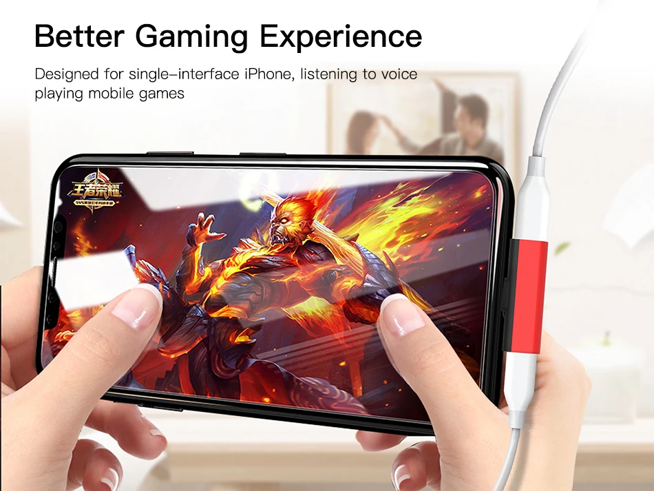 ! Адаптер Lighting ACCEZZ 2 в 1 зарядка аудио вызов для Iphone XS MAX X 8 7 Plus синхронизация данных
