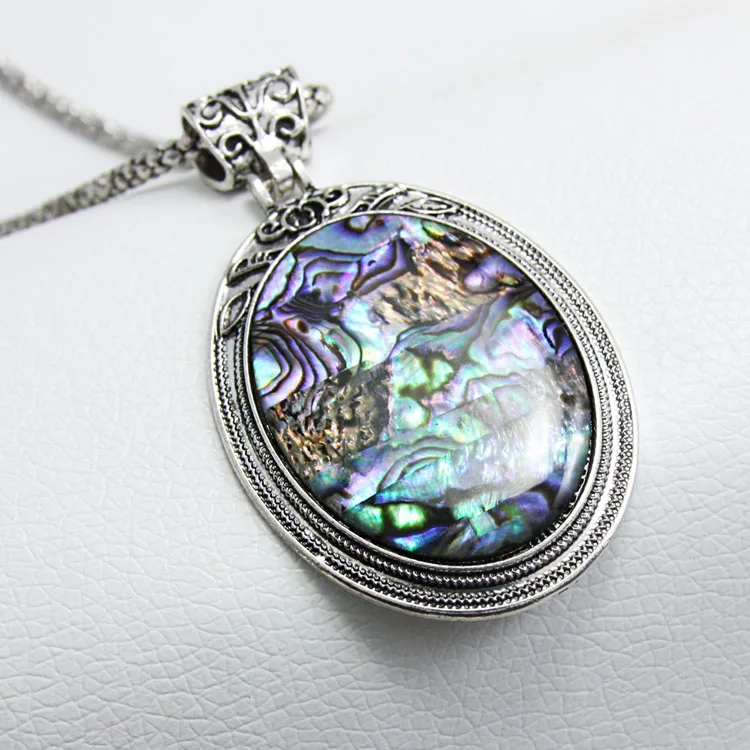 OCESRIO новый модный большой кулон ожерелье в виде ракушки богемное индийские