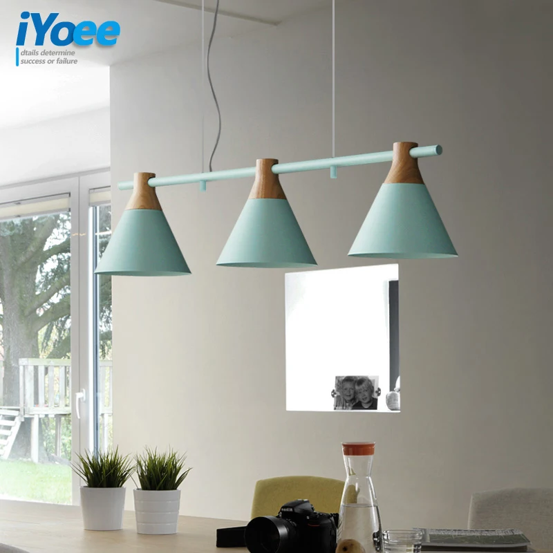 Белый столовая светодиодный подвесной светильник для кухни спальни Винтаж лампа