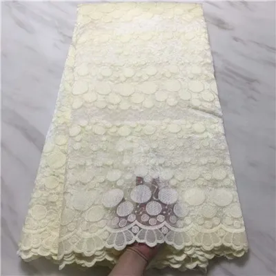 PL701207B7 Белая нигерийская кружевная ткань для свадьбы, французская чистая кружевная ткань, вышивка, африканский тюль, кружево, 5 ярдов в партии - Цвет: PL701207B7
