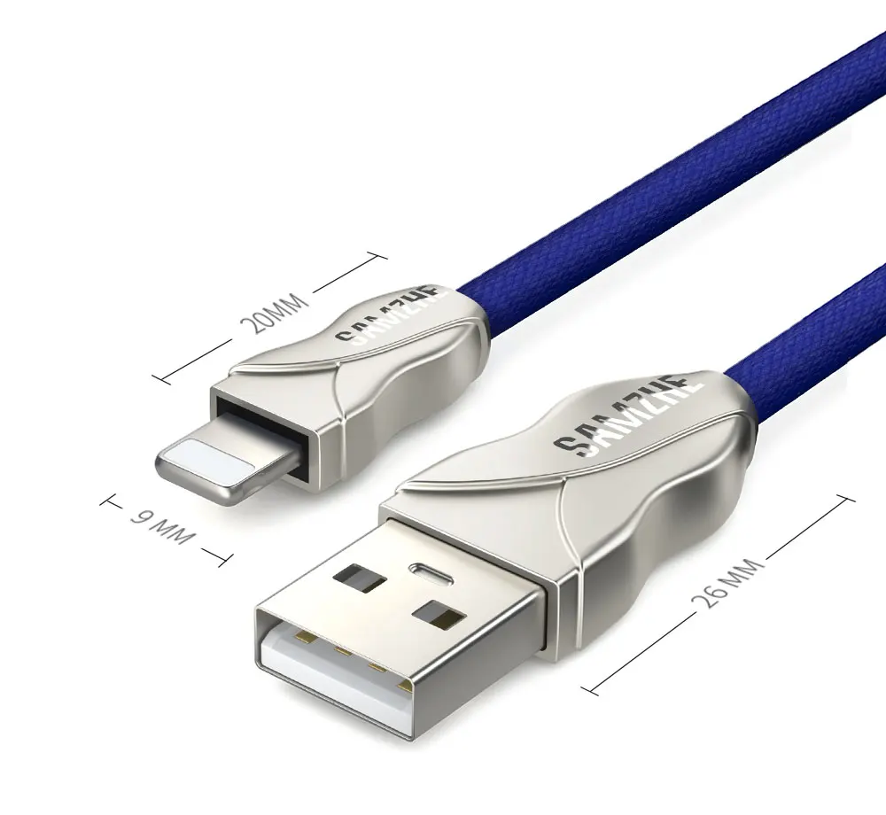 SAMZHE USB кабель для зарядного устройства для iPhone 8 7 6 цветочный кабель для iPhone X iPad 2A кабель для быстрой зарядки мобильного телефона