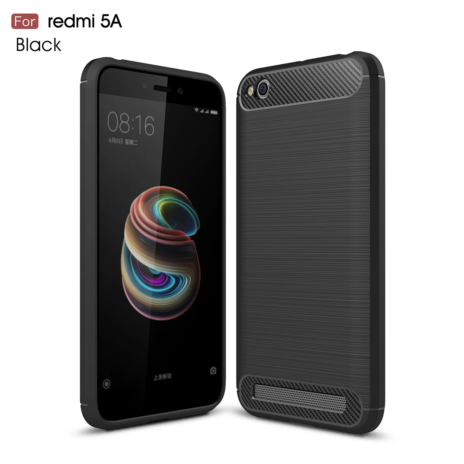 Ультра-тонкий телефон чехлы для xiaomi redmi5/5 плюс углеродного волокна Мягкий