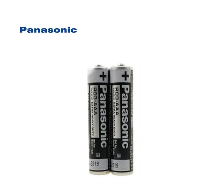 2 шт. щелочные батарейки Panasonic R03 1 5 В AAA без ртутного сухого аккумулятора для