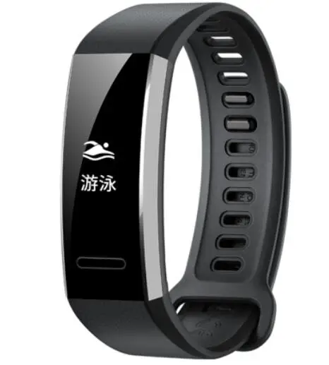 Смарт-браслет Honor Band 2 B19 фитнес-трекер OLED для плавания монитор сердечного ритма Водонепроницаемый Bluetooth Смарт-браслет - Цвет: Black