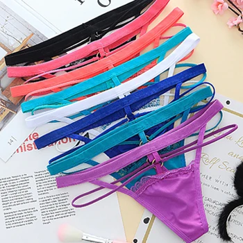 5pcs mix colors 8006 5 шт./лот; ; нижнее белье для девочек-подростков; женские хлопковые трусики-стринги; бесшовные однотонные трусики маленького размера; 112nP5 - Цвет: 5pcs mix colors 8006
