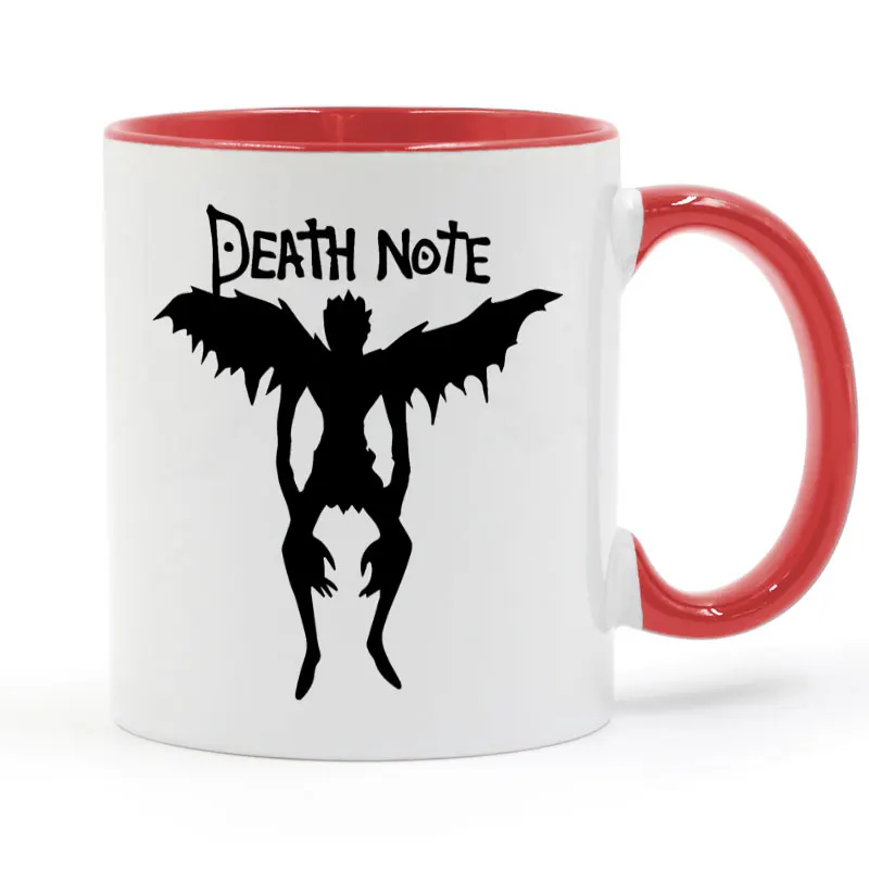 L Ryuk Death Note Аниме смешно кружка Кофе молоко Керамика чашки творческий DIY подарки домашнего декора кружки 11 унц. C228