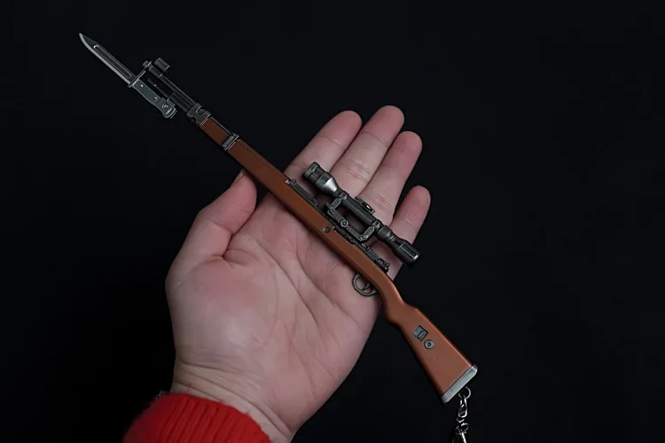 PUBG Playerunknown's боя кастрюли + Kar98k шлем 3D оружие Модель подвеска для ключей
