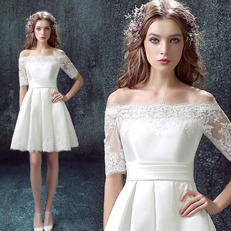 Женское осеннее платье Bonnie Thea белое/красное/короткое элегантные офисные