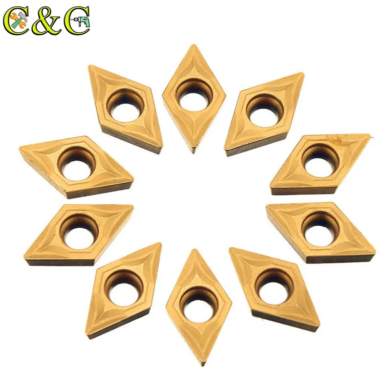 10 шт. DCMT070204 YBC251 карбидная вставка для SDNCN1010H07/SDNCN1212H07 держатель токарного