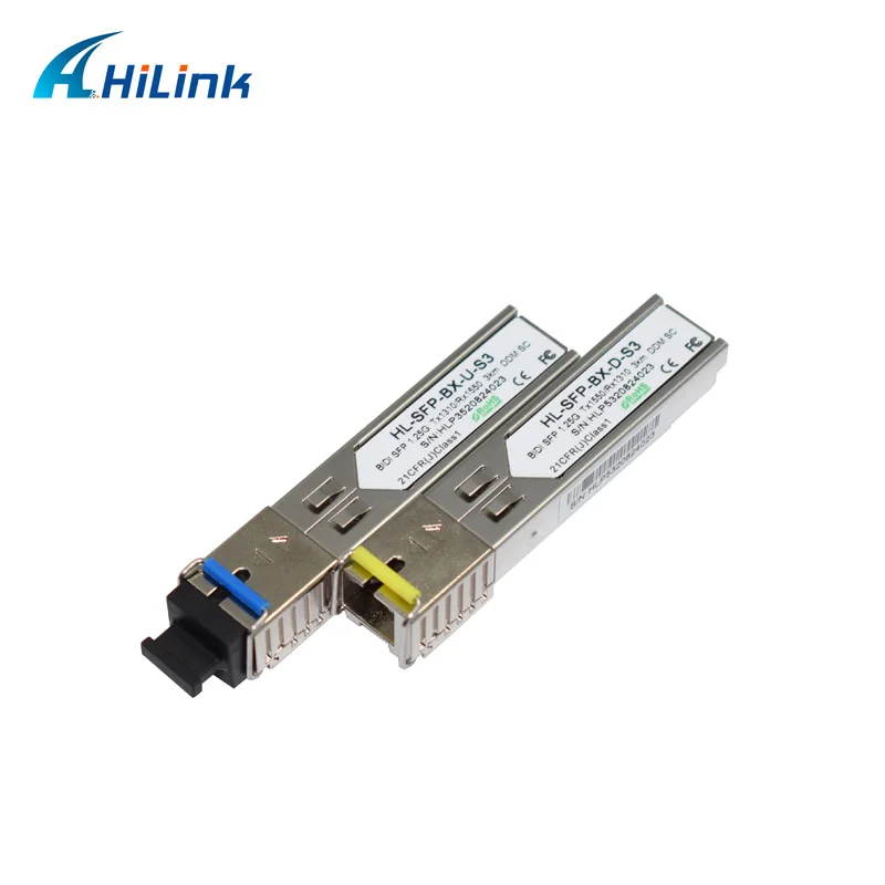 Бесплатная доставка! 20 пар 3 км 1 25G одноволоконный SFP Трансивер WDM 1310/1 25 нм ГБ SC/LC