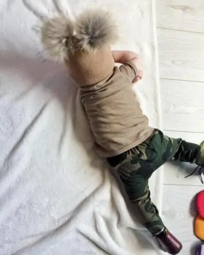 1Pcs Kids Baby Toddler Boy Girl &amp Mom Winter Knit Warm Soft Beanie Hat Hairball Cap | Детская одежда и обувь