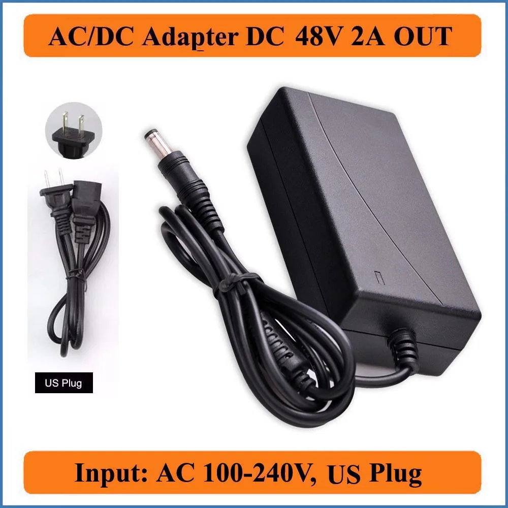 Адаптер питания для светодиодных лент 48 В 2 А вилка стандарта США источник