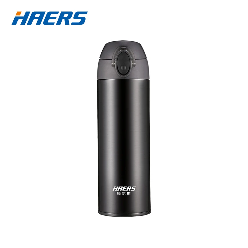 Haers 500 мл бутылка термос 304 нержавеющая сталь BPA чашка термос легко открыть двойной безопасный дорожный термос для кофе