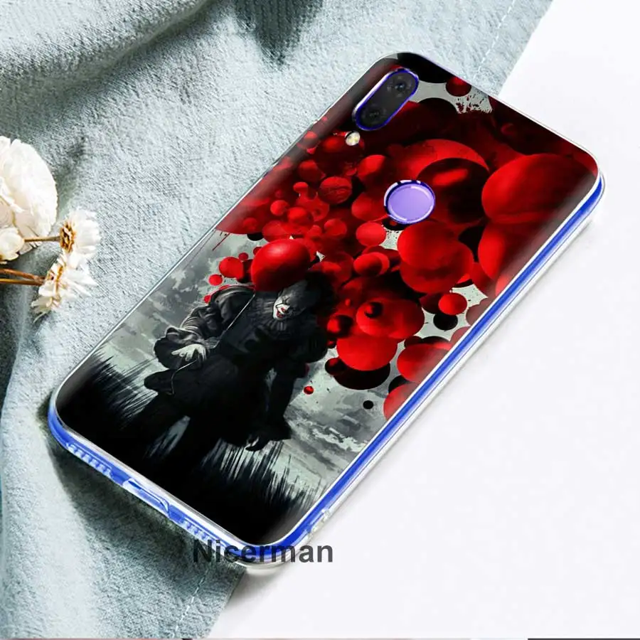 Джокера клоун ужас чехол для телефона чехол-накладка для Redmi Note 7 фотоаппаратов моментальной печати 7S 5 6 Redmi K20 Pro 6 6A 7A 5 Plus 4X S2 Y3 GO силиконовый TPU чехол Fundas