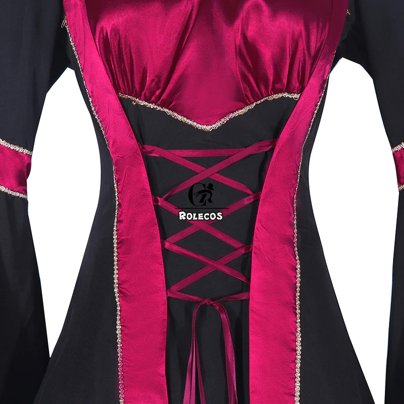 ROLECOS викторианские средневековые женские платья классическое шифоновое платье