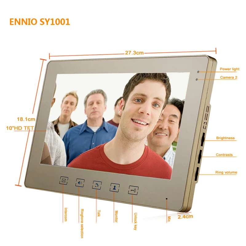 YobangSecurity 10 &quotдюймовый видеодомофон домашний дверной звонок система 2-ходовой