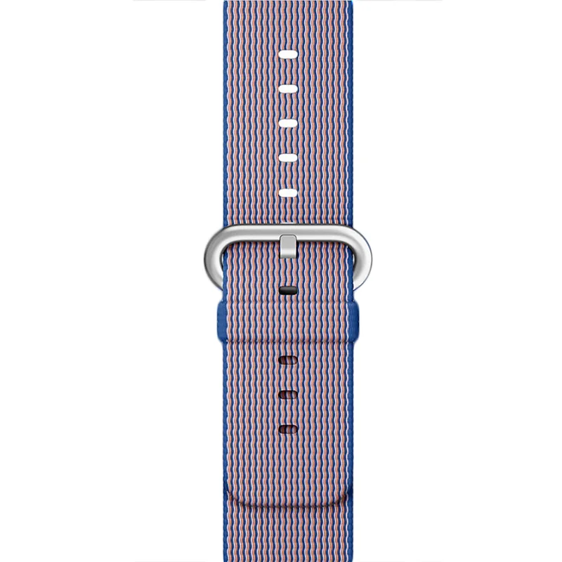 Ремешок для apple watch series 5 4 3 2 1 тканый нейлоновый ремешок для iWatch 44 мм 42 мм 40 мм 38 мм цветной узор Классическая пряжка - Цвет ремешка: color 17
