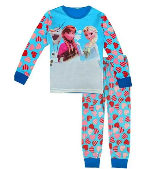 style 13 Хлопок Зима Анна Эльза комплект одежды для детей мультфильм Домашняя одежда пижамы спортивный костюм спортивные костюмы девочек детская одежда Chan238 - Цвет: style 13