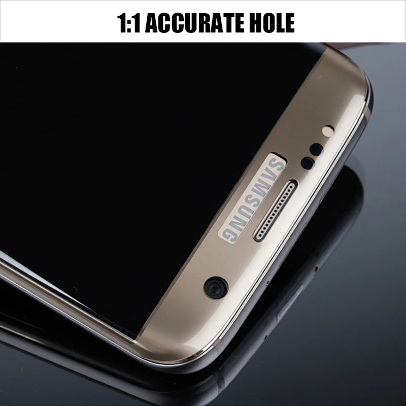 Изогнутое защитное стекло CAPAME для Samsung S6 Edge Plus полное покрытие Защитное экрана