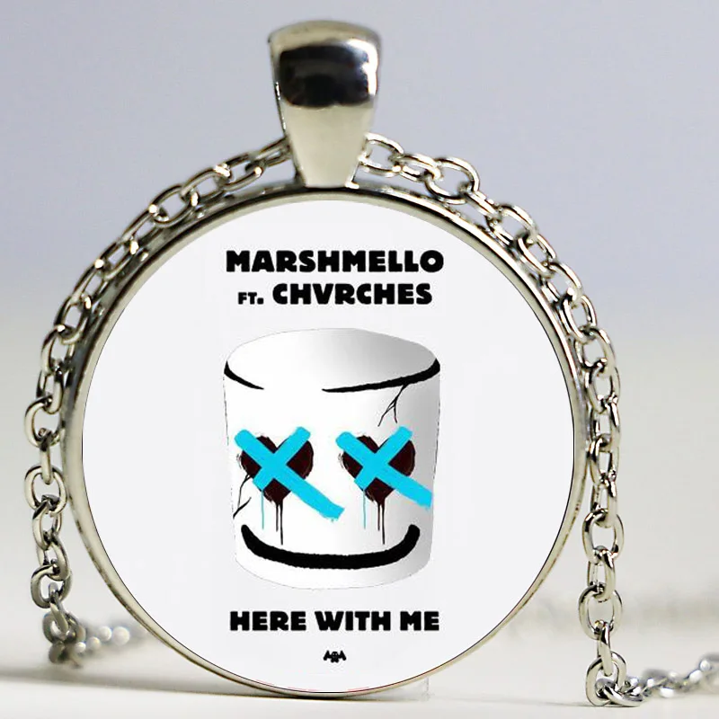 Dingyi DJ Marshmello ожерелье креативное забавное мультяшное изображение логотип
